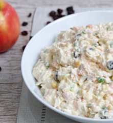 Salpicão de frango com maçã