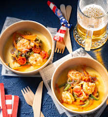Gamberi e polenta (Georgia)