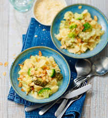 One pot orecchiettes, brocoli et amandes grillées