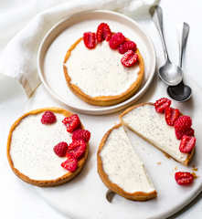 Tartelettes à la vanille façon pannacotta