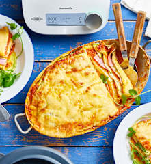 Lasagne de courgette et jambon blanc