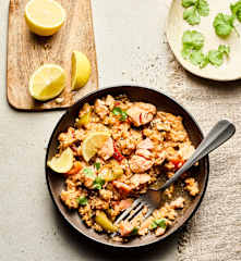 Riso spagnolo al salmone