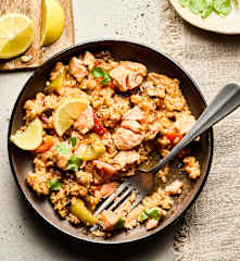 Riso spagnolo al salmone