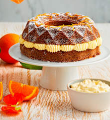 Ciambella farcita all'arancia