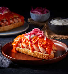 Tortas ahogadas de camarón