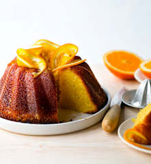 Gâteau et sirop à l'orange