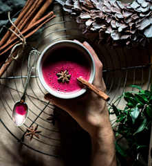 Festlicher-rote Bete-Punsch