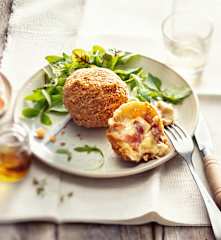 Croquette de brie de Meaux et jambon serrano