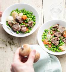 Sauté d'agneau aux légumes