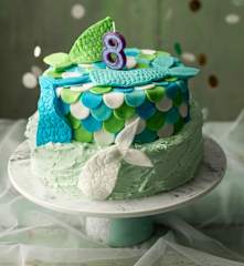 Tiered Mermaid Tail Cake