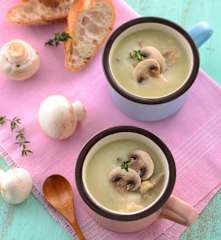 奶油蘑菇雞湯