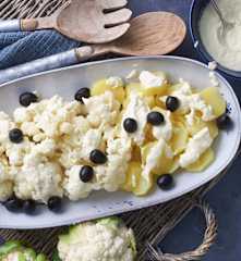 Coliflor con salsa de coliflor