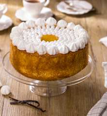 Chiffon cake alla vaniglia