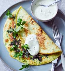 Spinat-Speck-Pfannkuchen