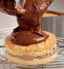 Cobertura de mousse de chocolate