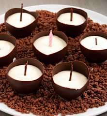 Candele al cioccolato