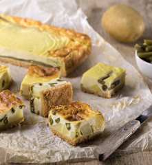 Cheesecake al forno con fagiolini