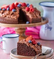 Pastel de chocolate y chile