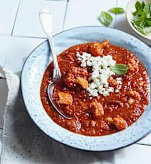 Tomaten-Bulgur-Suppe mit Blumenkohl