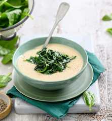Purée de haricots blancs aux épinards