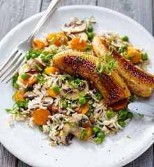 Gemüsereis mit Banane