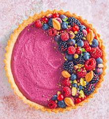 Crostata con crema ai frutti di bosco