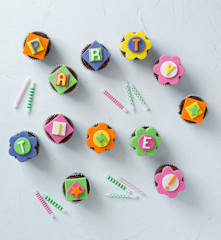 Alphabet cupcakes