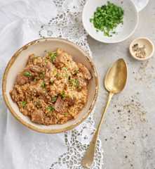 Arroz malandro de entrecosto