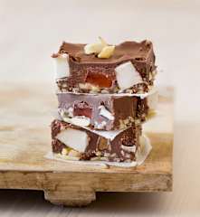 Rocky road with vanilla bean marshmallow