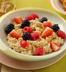 Ovesná kaše s ovocem