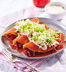 Entomatadas de jamaica