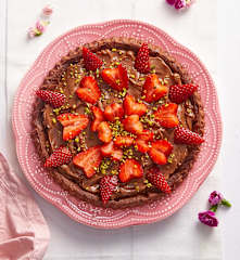 Crostata morbida gianduia e fragole