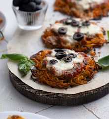 Gluten Free Vegan Spiralized Vegetable Pizza