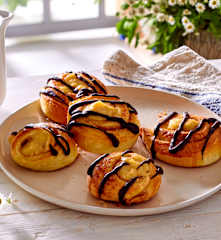 Zimtschnecken mit Vanillecreme