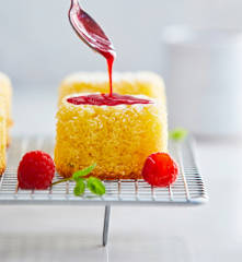 Tortini alla vaniglia e coulis di lamponi (Bimby Friend)