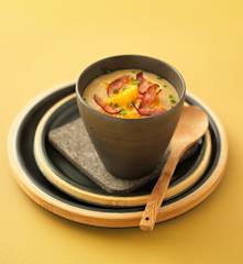 Velouté de châtaignes parfumé à la clémentine