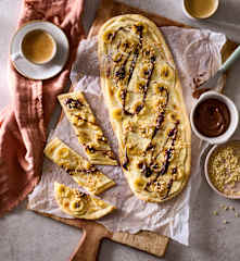 Bananen-Nutella®-Flammkuchen