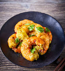 Camarones a la hierba de limón