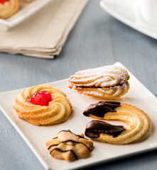 Pastas de té rizadas