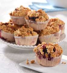 Chriesi-Muffins mit Streusel