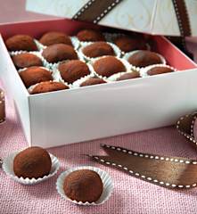Trufas de ron y canela