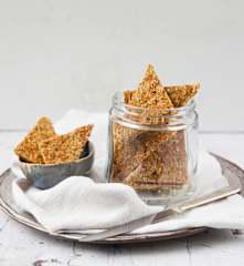 Hanfsamen-Sauerkraut Cracker