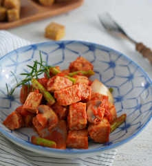 辣味蕃茄炒天貝