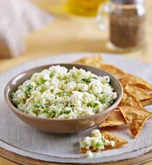 Totopos con requesón