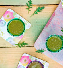 Smoothie gruszka-banan-rukola
