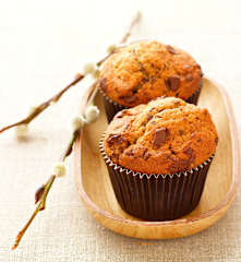 Muffins à la banane et aux pépites de chocolat