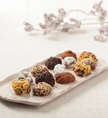 Rocas de chocolate heladas