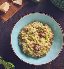 Risotto ai broccoli e salsiccia