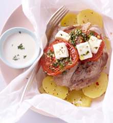 Papillotes d'agneau à la feta