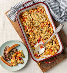 Mediterranes Gemüse-Crumble